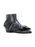 ruffle ankle booties