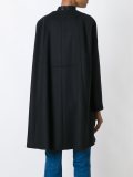 single breasted collarless coat