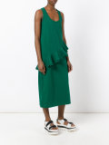 ruffle detail dress