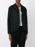 curved hem jacket 