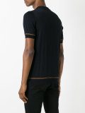 contrast stripe polo shirt 