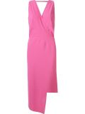 asymmetric hem midi dress