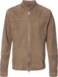 banded collar jacket