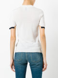 contrast trim T-shirt