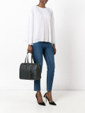 structured tote bag