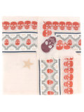 folk skull print scarf