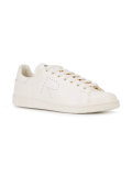 perforated 'r' lace-up sneakers