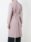 belted mid length trench coat