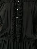 off-shoulder ruffle long dress