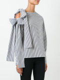 loose-fit striped blouse