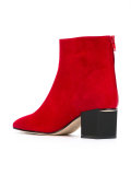 contrast heel boots