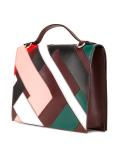 striped shoulder strap bag