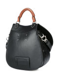 braided top handle saddle bag