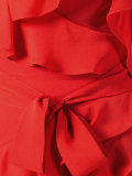 pleated trim dress 
