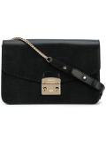 flap closure shoulder bag