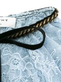 lace ruffled shoulder overlay