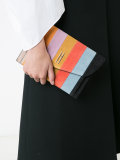 striped clutch 