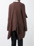 asymmetric zipped coat
