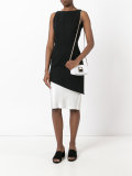 diamond panel shoulder bag