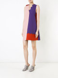 colour block shift dress