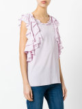 ruffled blouse