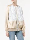 macrame lace bomber jacket
