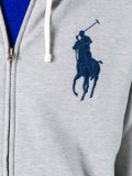embroidered logo hoodie