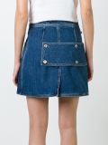 wrap denim skirt 