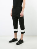 straight cropped trousers