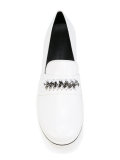 chain-trimmed loafers