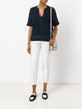 knitted v-neck top