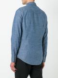 embroidered rose denim shirt