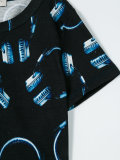 headphones print T-shirt 