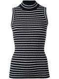 horizontal stripe sleeveless top