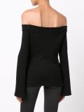 off-shoulders knit blouse