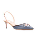 Face embellished pumps