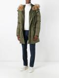 zipped parka coat
