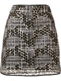 sequined short skirt