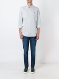 striped button down shirt