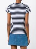 'Summer' print striped T-shirt