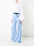 draped side detail trousers 