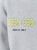 'number'印花套头衫
