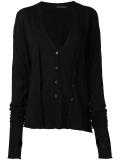 double fastening effect cardigan