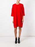 three-quarter sleeve shift dress 