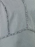 raw edge frill top