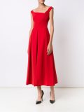 pleated bustier dress