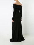 bardot long sleeve gown 