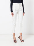 skinny, cropped trouser with lace-up side detail