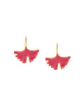 ginkgo leaf Tangerine earrings
