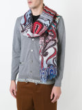 abstract print scarf